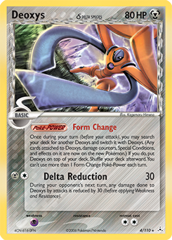 Deoxys 4/110 Pokémon card from Ex Holon Phantoms for sale at best price