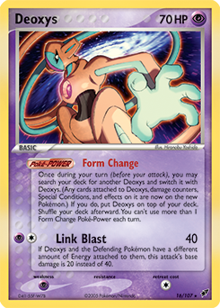 Carte Pokémon Deoxys 16/107 de la série Ex Deoxys en vente au meilleur prix