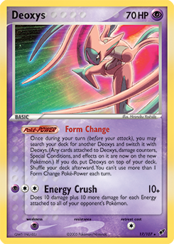 Carte Pokémon Deoxys 17/107 de la série Ex Deoxys en vente au meilleur prix
