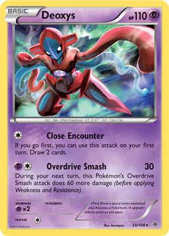 Deoxys 33/108 Pokémon card from Roaring Skies for sale at best price