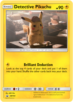 Detective Pikachu SM194 Pokémon card from Sun and Moon Promos for sale at best price