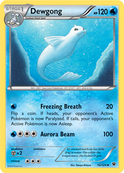 Uncommon Pokémon card Dewgong 16/124 from Fates Collide expansion
