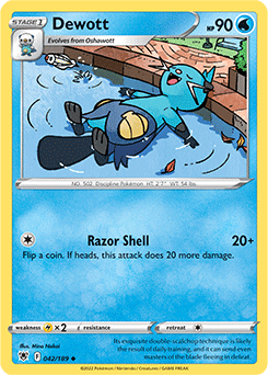 Dewott 042/189 Pokémon card from Astral Radiance for sale at best price