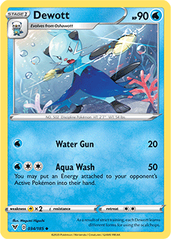 Dewott 034/185 Pokémon card from Vivid Voltage for sale at best price