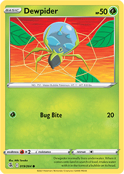 Dewpider 19/264 Pokémon card from Fusion Strike for sale at best price