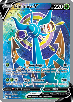 Dhelmise V 187/202 Pokémon card from Sword & Shield for sale at best price