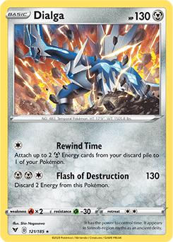 Dialga 121/185 Pokémon card from Vivid Voltage for sale at best price