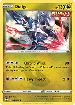 Dialga 112/203 Pokémon card from Evolving Skies for sale at best price