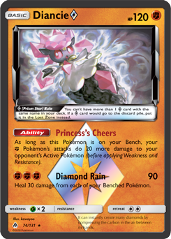Diancie 74/131 Pokémon card from Forbidden Light for sale at best price