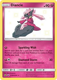 Diancie SV36/SV94 Pokémon card from Hidden Fates for sale at best price