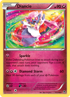 Diancie 71/119 Pokémon card from Phantom Forces for sale at best price