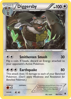 Diggersby 88/119 Pokémon card from Phantom Forces for sale at best price