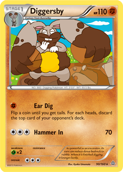 Diggersby 90/160 Pokémon card from Primal Clash for sale at best price