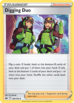 Digging Duo 126/159 Pokémon card from Crown Zenith for sale at best price