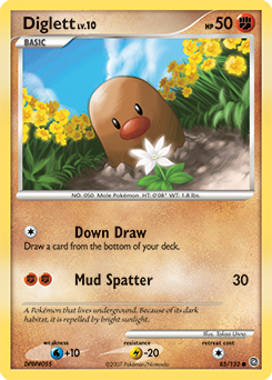 Diglett 85/132 Pokémon card from Secret Wonders for sale at best price