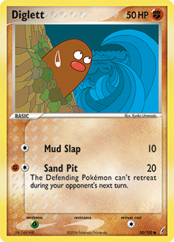 Carte Pokémon Taupiqueur 50/100 de la série Ex Gardiens de Cristal en vente au meilleur prix