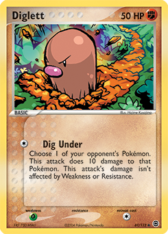 Diglett 61/112 Pokémon card from Ex Fire Red Leaf Green for sale at best price