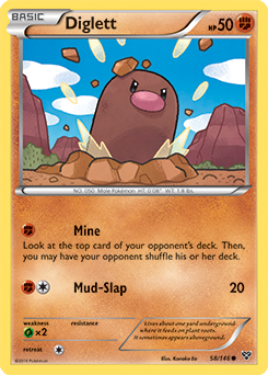 Diglett 58/146 Pokémon card from X&Y for sale at best price