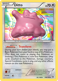 Ditto 108/149 Pokémon card from Boundaries Crossed for sale at best price