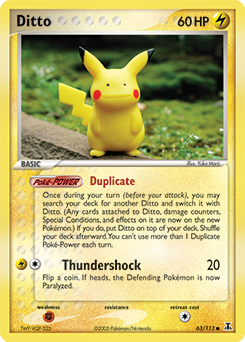 Carte Pokémon Metamorph 63/113 de la série Ex Espèces Delta en vente au meilleur prix