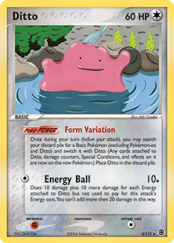 Carte Pokémon Metamorph 4/112 de la série Ex Rouge Feu Vert Feuille en vente au meilleur prix