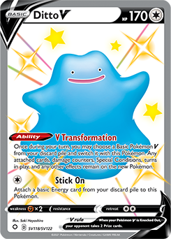  Pokemon - Ditto 107/159 - Crown Zenith - Holo Rare