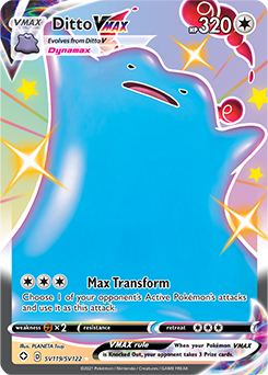Shining Pokémon Pokémon card Ditto VMAX SV119/SV122 from Shining Fates expansion