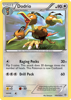 Dodrio 100/135 Pokémon card from Plasma Storm for sale at best price
