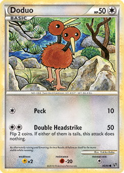 Doduo 45/90 Pokémon card from Undaunted for sale at best price