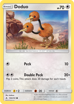Doduo 150/214 Pokémon card from Unbroken Bonds for sale at best price