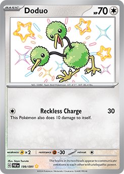 Doduo 199/91 Pokémon card from Paldean fates for sale at best price