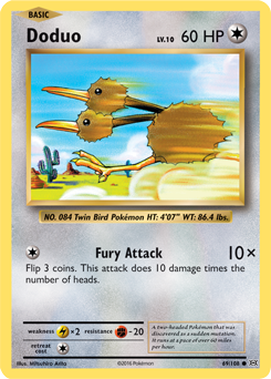 Doduo 69/108 Pokémon card from Evolutions for sale at best price
