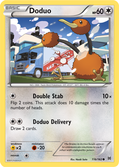 Doduo 116/162 Pokémon card from Breakthrough for sale at best price