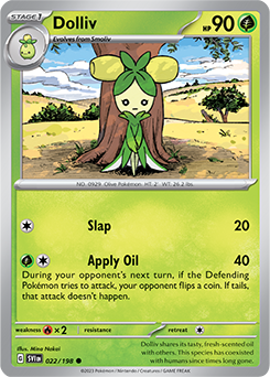 Common Pokémon card Dolliv 022/198 from Scarlet & Violet expansion