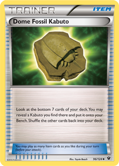 Dome Fossil Kabuto 96/124 Pokémon card from Fates Collide for sale at best price