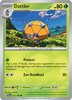 Dottler 11/182 Pokémon card from Paradox Rift for sale at best price