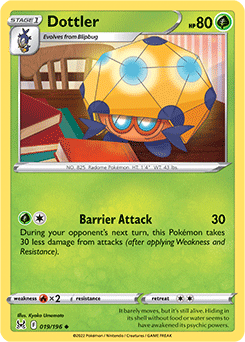 Dottler 019/196 Pokémon card from Lost Origin for sale at best price