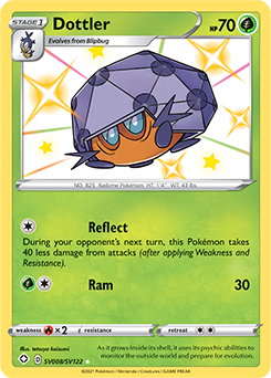 Shining Pokémon Pokémon card Dottler SV008/SV122 from Shining Fates expansion