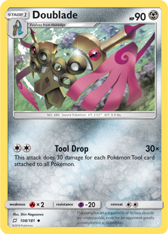 Doublade 108/181 Pokémon card from Team Up for sale at best price