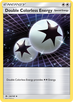 Uncommon Pokémon card Double Colorless Energy 136/149 from Sun & Moon expansion