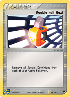 Carte Pokémon Peu commune Double guérison totale 86/100 de la série Ex Tempête de Sable