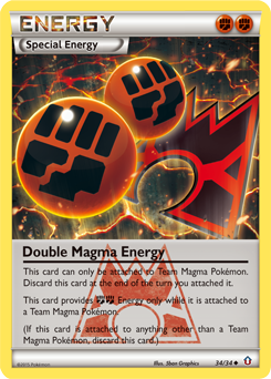 Double Magma Energy 34/34 Pokémon card from Double Crisis for sale at best price