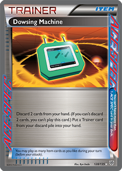 High-Tech Pokémon card Dowsing Machine 128/135 from Plasma Storm expansion
