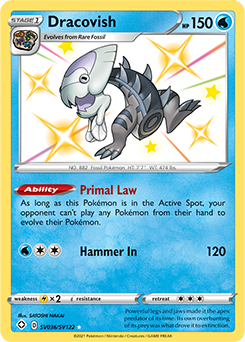 Shining Pokémon Pokémon card Dracovish SV036/SV122 from Shining Fates expansion