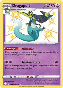Shining Pokémon Pokémon card Dragapult SV062/SV122 from Shining Fates expansion