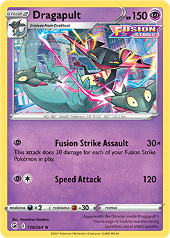 Dragapult 130/264 Pokémon card from Fusion Strike for sale at best price