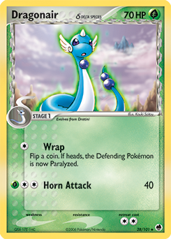 Dragonair 28/101 Pokémon card from Ex Dragon Frontiers for sale at best price