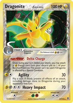 Carte Pokémon Dracolosse 3/113 de la série Ex Espèces Delta en vente au meilleur prix