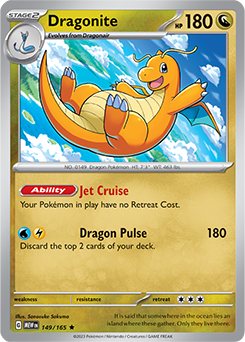 Dragonite 149/165 Pokémon card from 151 for sale at best price