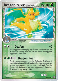 Carte Pokémon Dracolosse ex 91/101 de la série Ex Île des Dragons en vente au meilleur prix